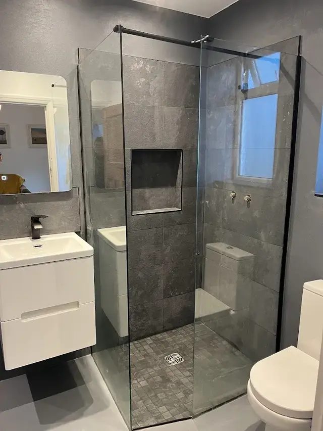 Bathroom tiling by Chris Tiling Specialist in Swansea